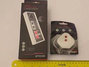 NINTENDO NES MINI CLASSIC TURBO CONTROLLER 3m + USB POWER ADAPTER BRAND NEW! Wii - Picture 1 of 4