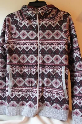 Chaqueta con capucha polar Empyre para mujer talla grande exterior cremallera mangas largas Foto 1 de 4