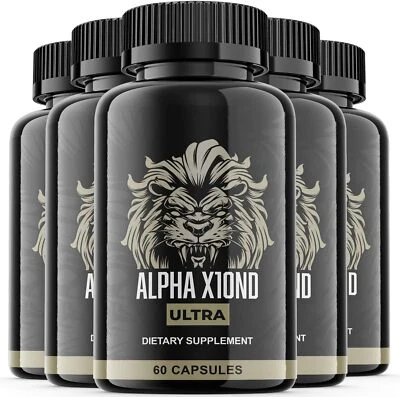 Alpha X10ND Ultra Pills - Alpha X10ND para soporte de vitalidad masculina ORIGINAL - Paquete de 5 Foto 1 de 3