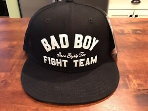 New BAD BOY MMA "Fight Club" SnapBack Logo Hat, BLACK