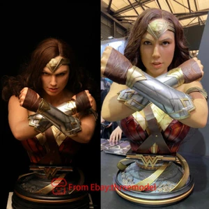 Queen Studio QS 1/1 Scale Wonder Woman Bust Resin Painted Statue In Stock - Picture 1 of 12