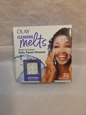 32 almohadillas de retinol disolventes Olay limpieza derrite agua activado limpiador facial Foto 1 de 3