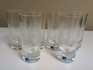 Set Of 6 Vintage Handmade Crystal Cut Shot Glasses Czechoslovakia New - Picture 1 of 7