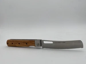ROCKFOX Klappmesser Brotmesser mit rostfreier Stahlklinge und Olivenholz Griff - Bild 1 von 2