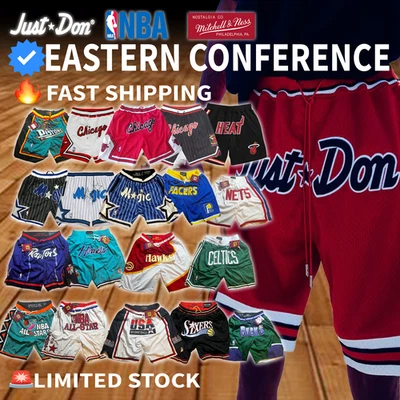 Pantalones Cortos de Baloncesto RETRO NBA EAST CONFERENCE para Hombres NUEVOS CON ETIQUETAS Foto 1 de 4