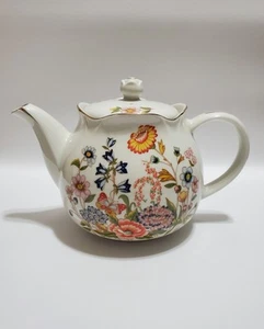 Vintage Multi-colored Floral Teapot, Robinson Design Group, 1989, Made In Japan - Picture 1 of 12