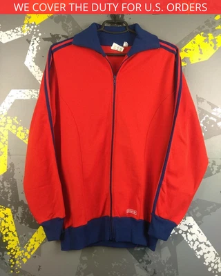 Adidas Rare True Vintage Sports suit Jacket Pants Red Blue Men Size 7 ig93 - Image 1 of 4
