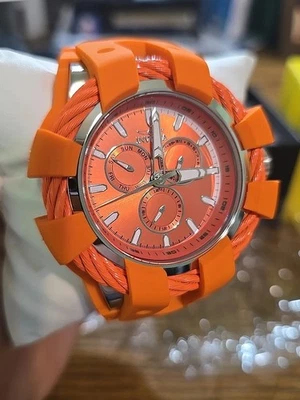 Nuevo Amortiguador Invicta Bolt Modelo 47836 Naranja Mandarina TMI VH68 Cuarzo Barrido Sec Foto 1 de 4