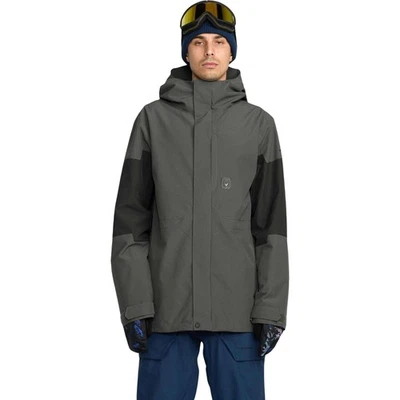 Volcom Primry Men's Winter Jacket, Dark Grey, Small - Image 1 of 4