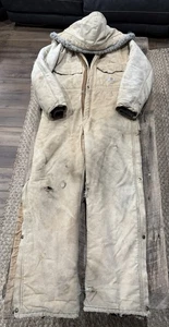 Tuta trapuntata foderata tela anatra Carhartt 100 anni vintage anni 80 trash 1989 - Foto 1 di 9