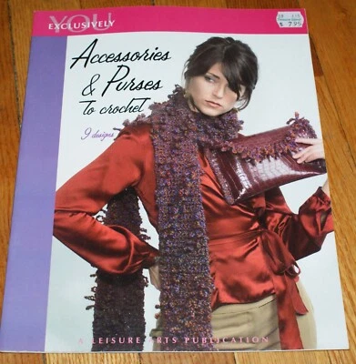 Accessories and Purses to Crochet Craft Pattern Book 9 Designs cloche/clutch++ - Image 1 of 2