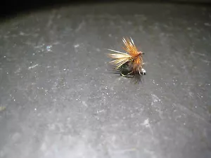 6 Size 18 FLUTTERING CADDIS ROYAL PREMIUM LIGAS FLY FISHING FLIES - Picture 1 of 1