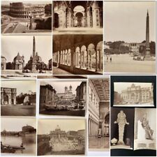 Antique 1870s Rome Italy Albumen Original Photos Lot of 13 Coliseum Roma vintage