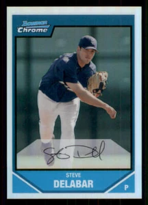 2007 Bowman Chrome Prospects Refractors #BC126 Steve Delabar /500 - Picture 1 of 2