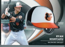 2022 topps # bh-rm ryan mountcastle batting helmut card