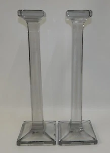 Pair of Antique Glass Store Display Pillars Columns Risers 18" Tall - Picture 1 of 7