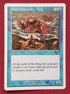Magic The Gathering STARTER 2000 GIANT OCTOPUS blue card MTG - Picture 1 of 2