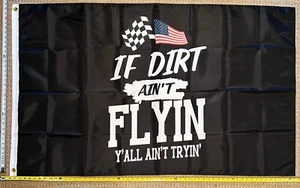 Racing Flag FREE SHIPPING Dirt Flying B Beer Outlaws Nascar Poster USA Sign 3x5' - Picture 1 of 1