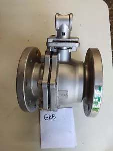 FNW 600B Stainless Steel Ball Valve 4in Flanged CF8M 150 PSI Full Port (GKB) - Picture 1 of 9