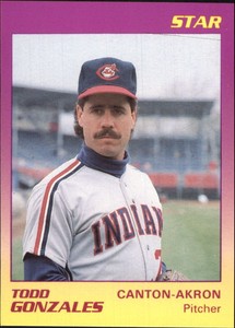 1989 Canton-Akron Indians Star #8 Todd Gonzales