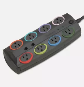 Kensington SmartSockets 8 salidas 8 pies cable 3090 julios protector contra sobretensiones premium - Imagen 1 de 5