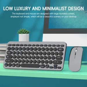 Wireless Bluetooth Keyboard Mouse Rechargeable Keyboard Mice Mac/Windows/Android - Picture 1 of 15
