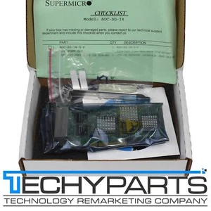 NEW Supermicro AOC-SG-i4 Quad Port Gigabit PCI-E 2.0 x4 Ethernet Controller NIC - Picture 1 of 4
