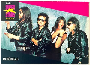 MOTORHEAD ProSet SuperStars MusiCards 1991 USA 1st Ed. CARD 34Yrs! VINTAGE - Picture 1 of 2