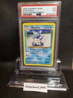 Wartortle Evolution Box Error Card English PSA 7 Pokemon Base Set - Image 1 of 4