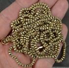 Victorian 60" Long Solid 9 Carat Gold Ball Link Guard Muff Chain