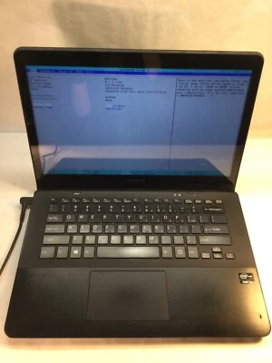 Sony Vaio SVF14A15CXB 14" Laptop Intel Core i5-3337U- BOOTS TO BIOS - MZ - Image 1 of 4
