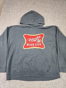 Alaska High Life Sweater Mens Extra Large Grey Sweatshirt Hoodie Casual Comfort - Picture 1 of 19