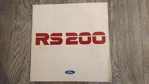 FORD RS200 RS 200 UK Market Englisch Original Verkaufsprospekt März 1987 1980er - Bild 1 von 3