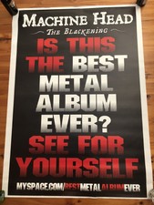 Machine Head The Blackening CD Release Huge Street Poster 100cm W X 140cm H VGC!