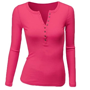 Damen Sommer Tops Rundhalsausschnitt T-Shirt Knopfleiste Spitze zum Binden Oberteil - Bild 1 von 17