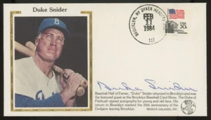 Duke Snider Signed Autographed Cachet JSA - Picture 1 of 3
