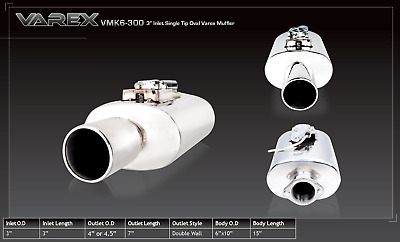 X-Force Varex Rear Silencer 6  X 10  X 15   / 3  Inlet / 4  Outlet • 435.40€