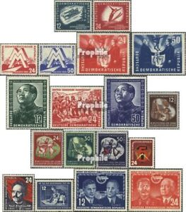 DDR (RDA) 280-297 (completa edición) año 1951 completaett usado 1951 deportes, U