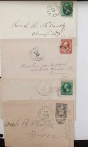 M10# 1800's Cover/ Fancy Cancel Lot - Picture 1 of 4