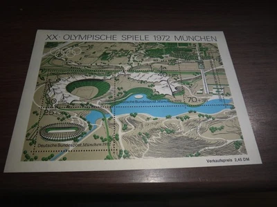 germany souvenir sheet 1972 olyimpics - Image 1 of 2