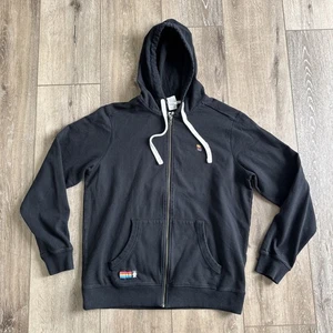 Fall Guys Game Hoodie Adult Large Black Full Zip Hooded Sweatshirt by District - Picture 1 of 11