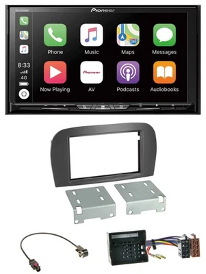 Pioneer 2DIN MP3 USB DAB DVD Bluetooth Autoradio für Mercedes SL-Klasse R230 200 - Bild 1 von 4