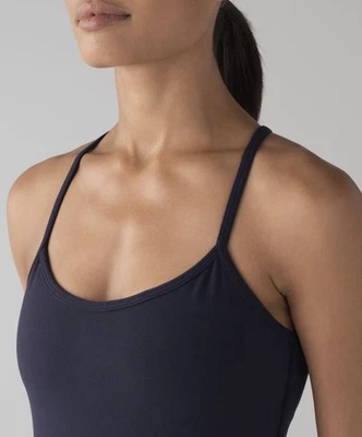 Camiseta sin mangas Lululemon Power Y Midnight azul marino talla 6 Foto 1 de 4