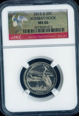 2015-D Bombay Hook Quarter NGC MS66 Holiday Sale 🎁 - Image 1 of 2