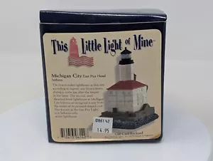 Mini Lighthouse w/BOX - This Little Light Of Mine - Michigan City, IN - #LL142 - Picture 1 of 7