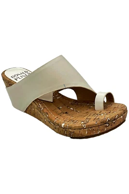 Sandalia de cuña para mujer Donald Pliner Gyer suave blanca Foto 1 de 3