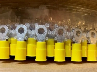 1,000 NEW MOLEX 19070-0125  Ring Tongue Terminal 10-12AWG 27.33mm 9.53mm - Image 1 of 3