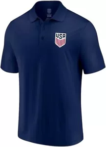 Camiseta polo oficial de fútbol para adultos USMNT de Estados Unidos azul marino - Imagen 1 de 5