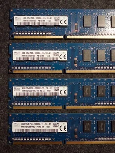 SK Hynix 4GB, PC3-12800U-11-13-A1 (DDR3-1600), 1Rx8, DDR3 SDRAM UDIMM - Bild 1 von 1