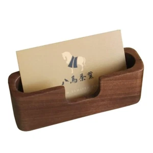 Espositore porta biglietti da visita in legno organizer per scrivania ufficio - Foto 1 di 4